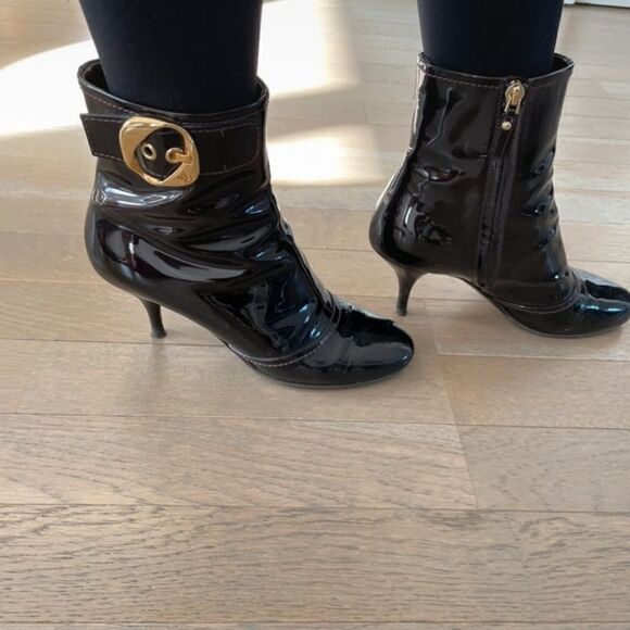 Louis Vuitton Patent Leather Ankle Boots black 37.5 - Picture 11 of 14